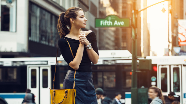 woman in New York City