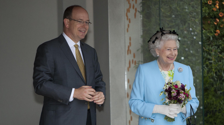 Prince Albert II and Queen Elizabeth