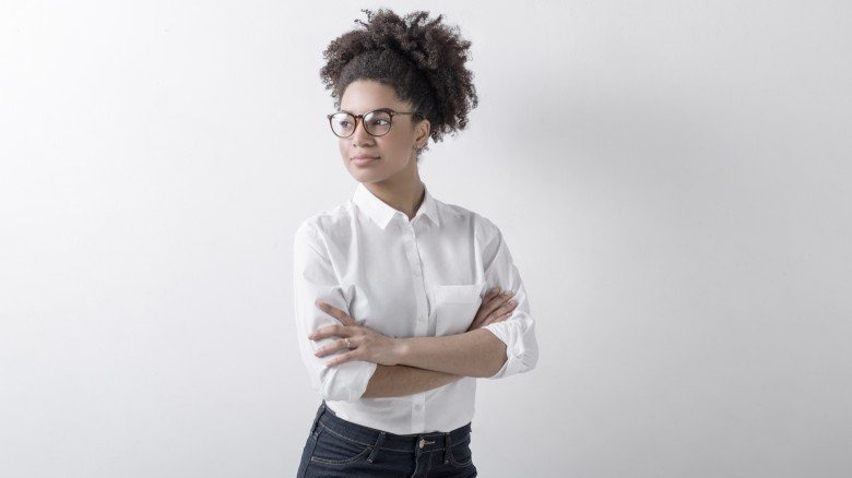 confident-looking woman