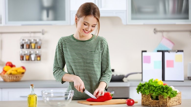 woman cooking