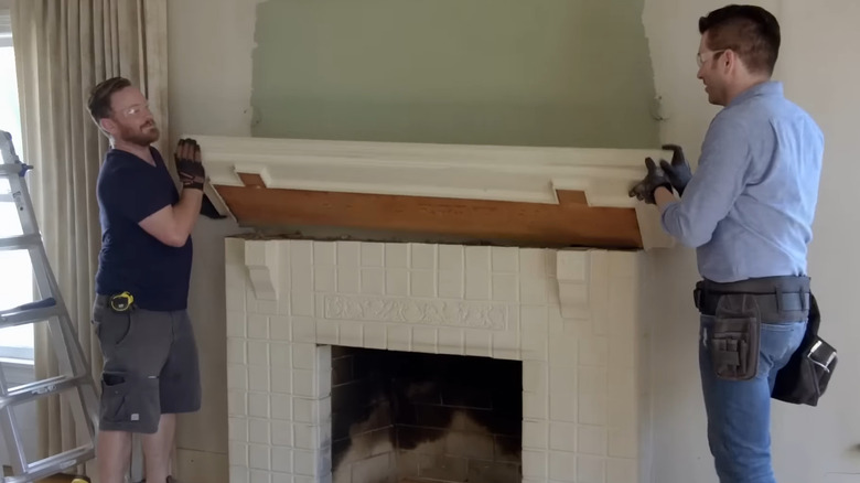 Property Brothers fireplace renovation 