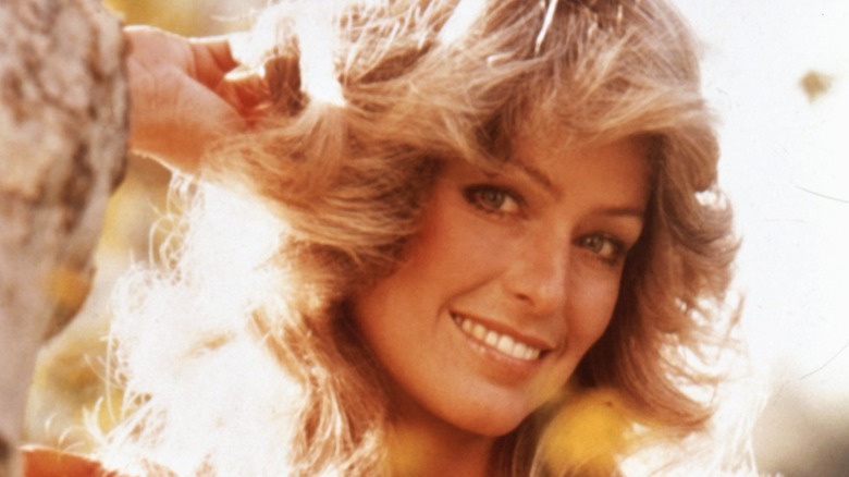 Farrah Fawcett smiling