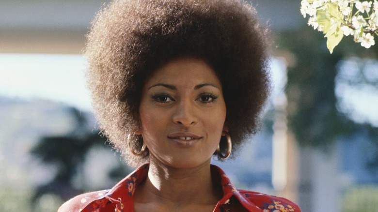 Pam Grier smiling