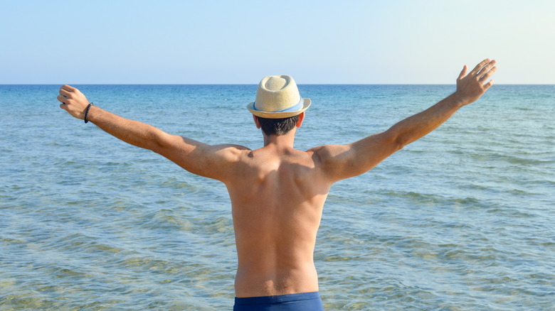 Man at beach