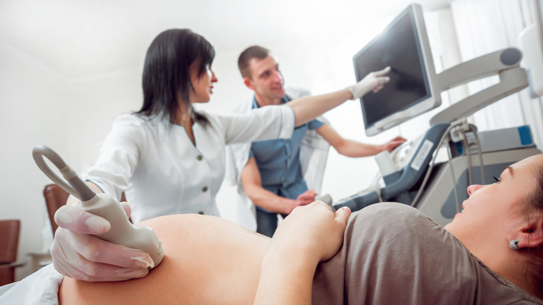 woman getting an ultrasound