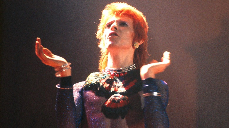 David Bowie performing