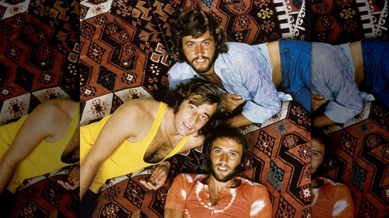 The Bee Gees posing