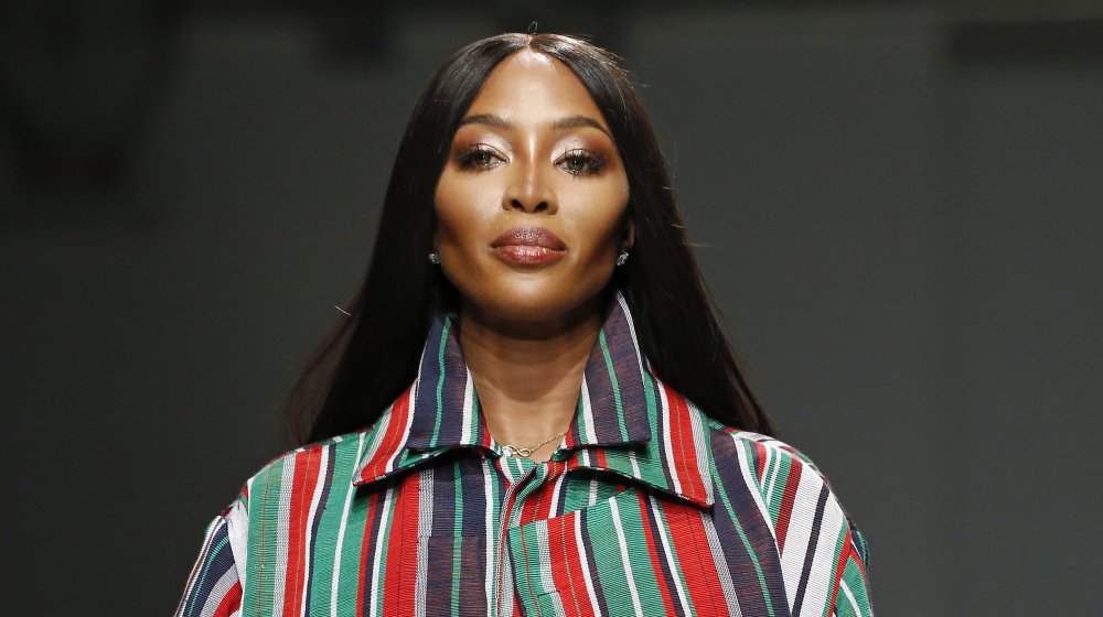 Naomi Campbell on the runway in 2020