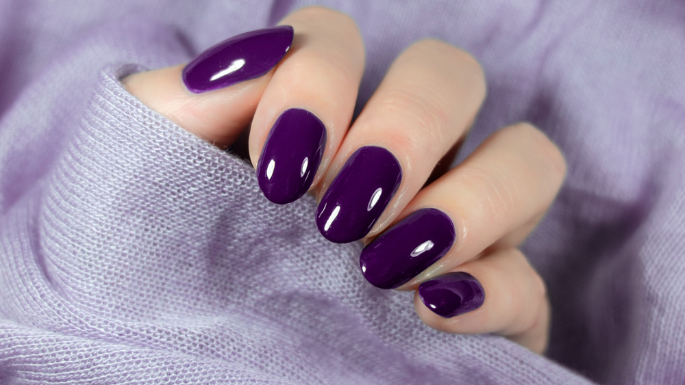 purple nail polish