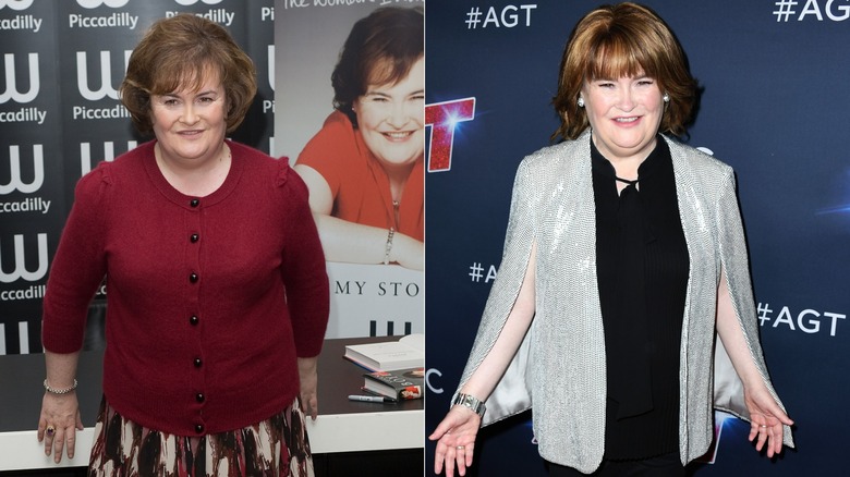 Susan Boyle at book signing and America's Got Talent