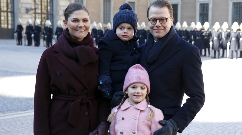 Princess Victoria, Prince Daniel, and children