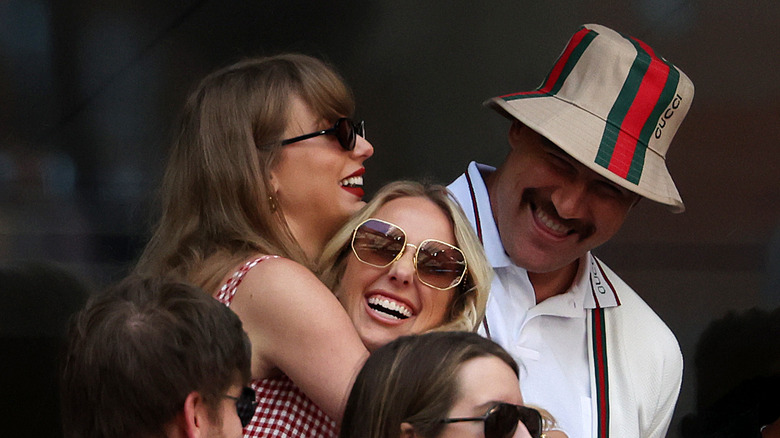 Taylor Swift Hugging Brittany Mahomes