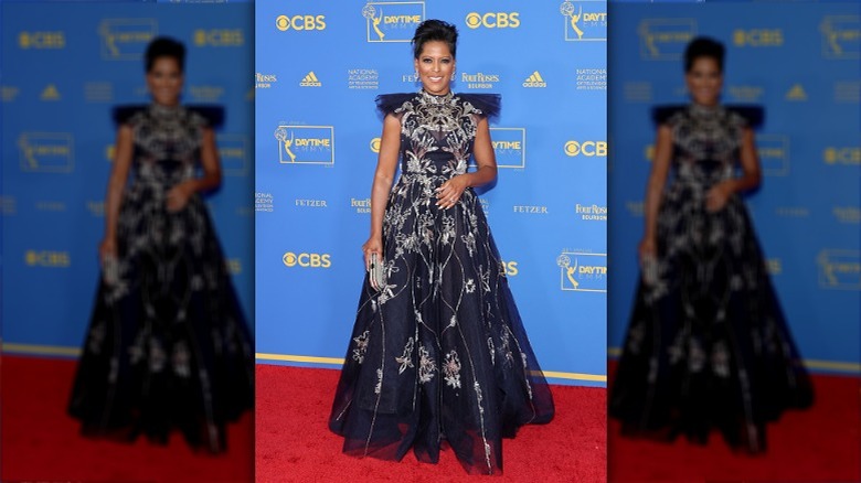 Tamron Hall smiling at Emmys