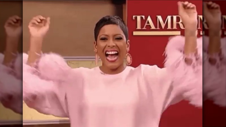 Tamron Hall in pink dress