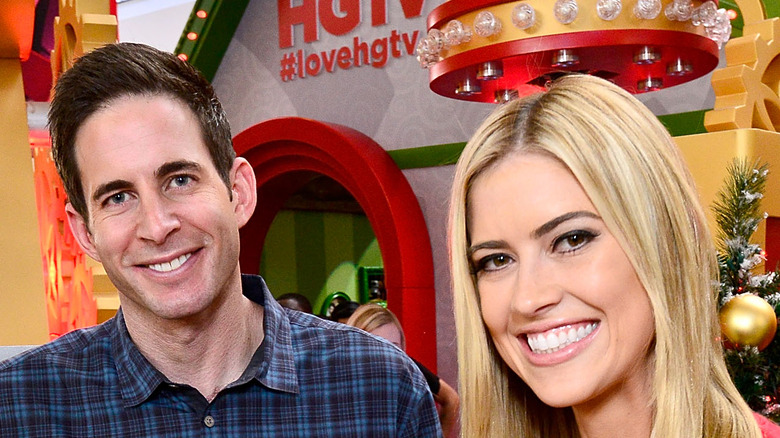 Tarek El Moussa and Christina Hack appear at an event together