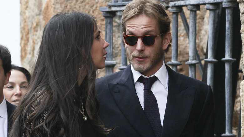 Tatiana Casiraghi and Andrea Casiraghi, speaking