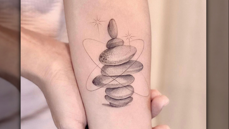 Tattoo of stones