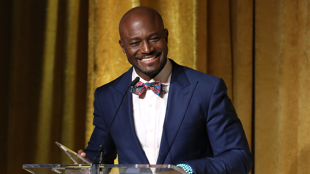 Taye Diggs accepting an award