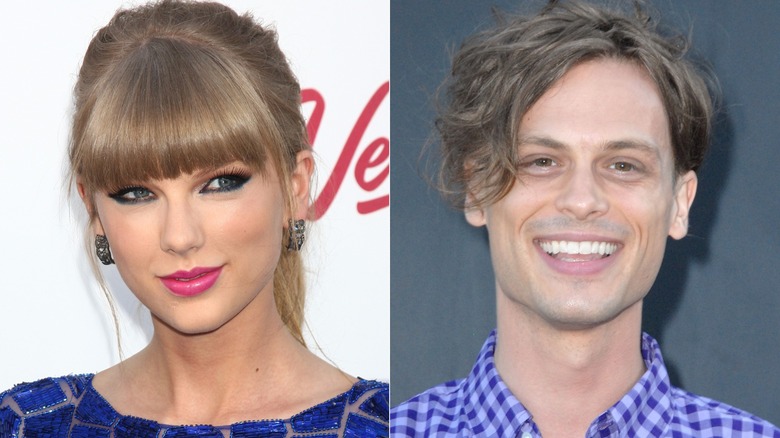 Side-by-side of Taylor Swift and Matthew Gray Gubler in 2013