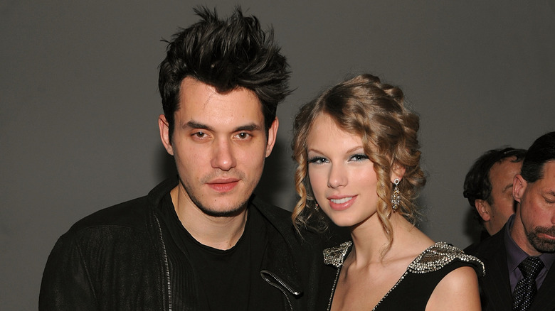 Taylor Swift and John Mayer smiling