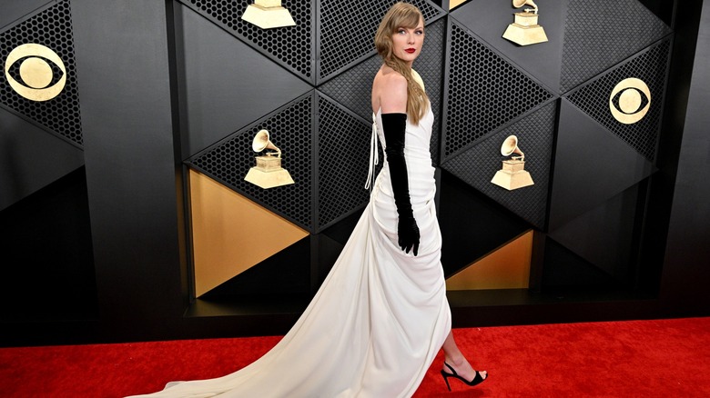 Taylor Swift at the Grammy's 2024