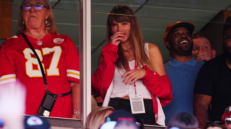 Taylor Swift at her first Chiefs game