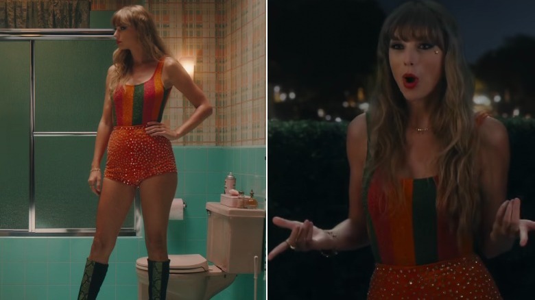 Taylor Swift in her Anti-Hero video