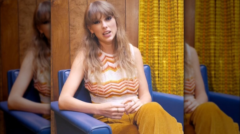 Taylor Swift in a knit vest