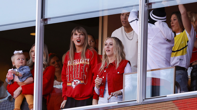 Taylor Swift cheering on The Chiefs 