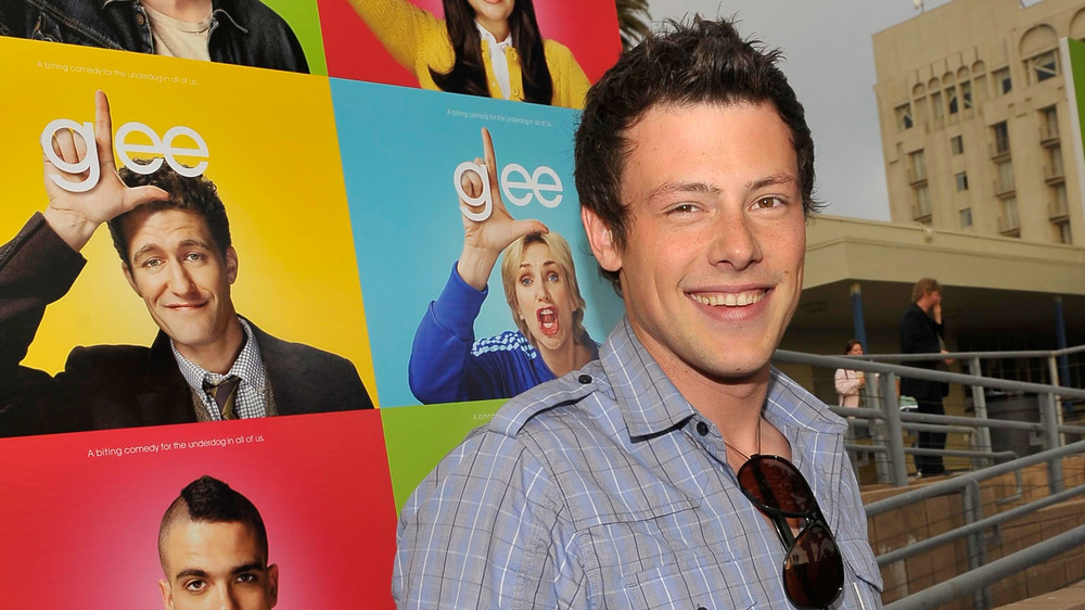 Corey Monteith at a Glee event