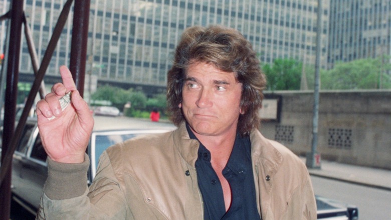 Michael Landon in New York City in 1989