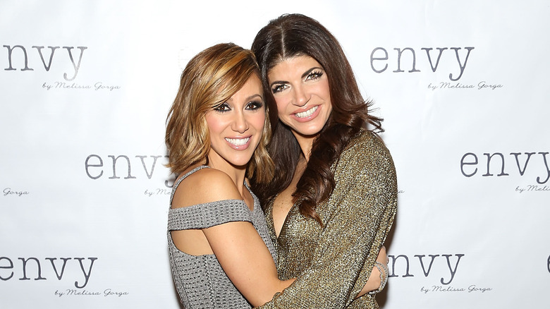 Teresa Giudice and Melissa Gorga hugging