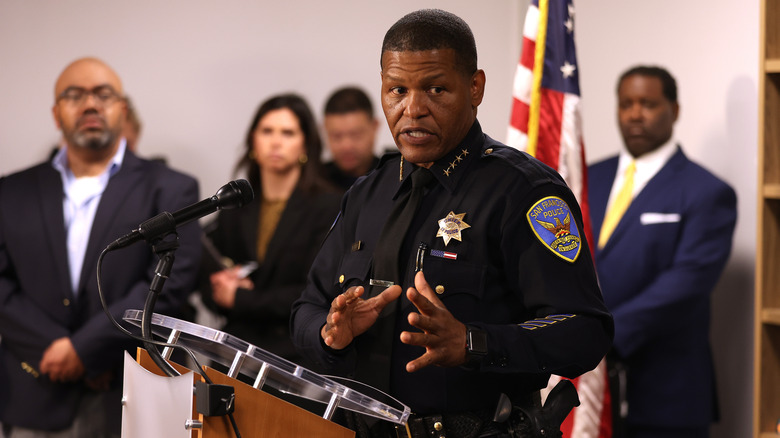 San Francisco police chief talks to the press about the attack on Paul Pelosi