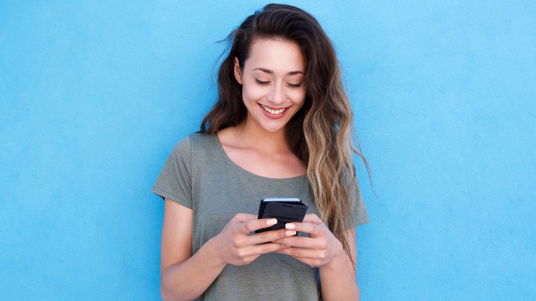 Woman on cell phone