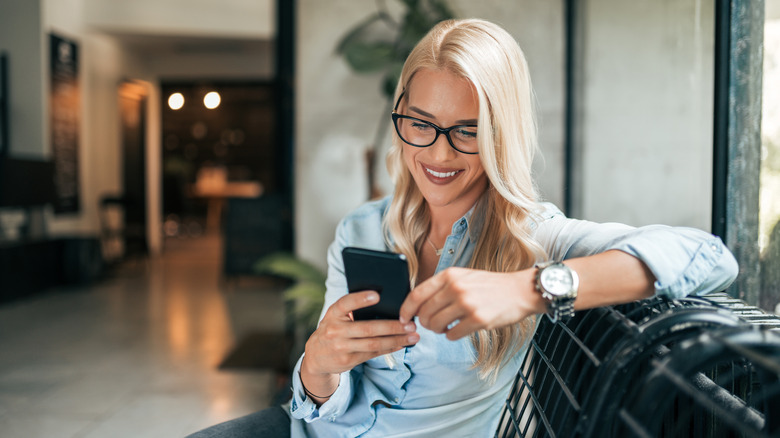 Woman on cell phone