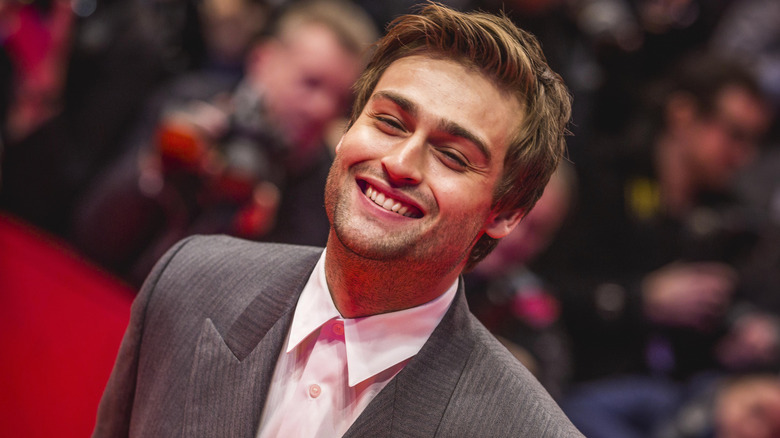 Douglas Booth smiling