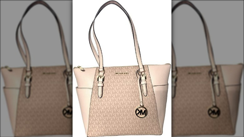 Michael Kors Charlotte Large Zip Tote in Ballet