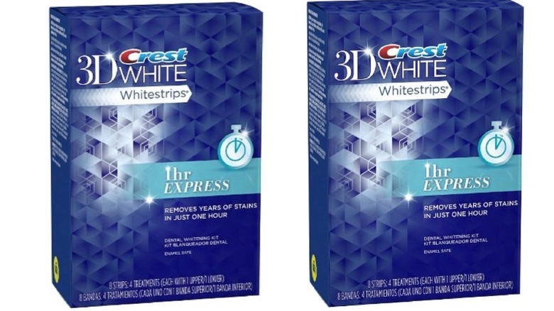 Crest 3D White 1 hour teeth whitening strips