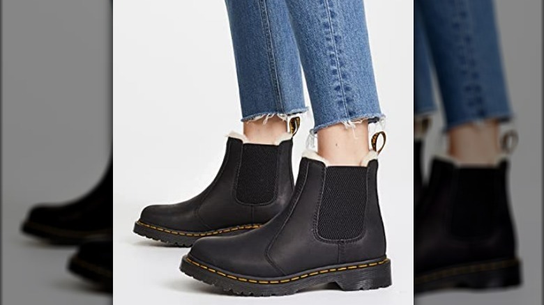 Black Chelsea style boots