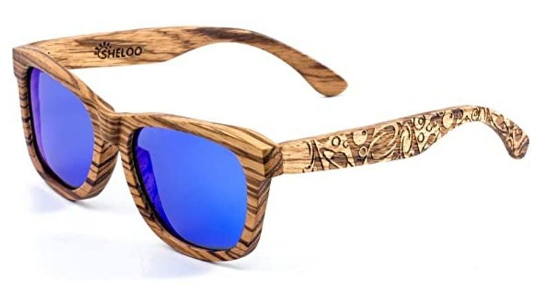 Carved wood sunglasses