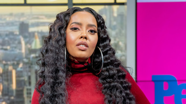 Angela Simmons visits People Now on December 03, 2019