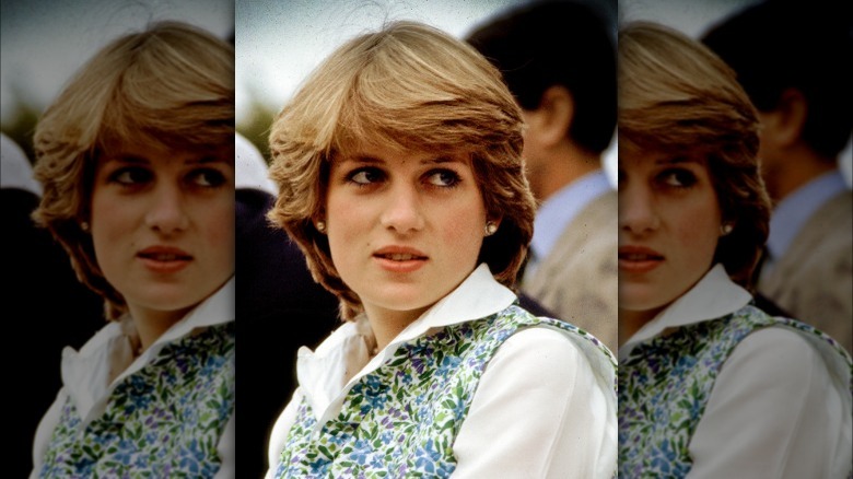 Princess Diana with a pageboy haircut