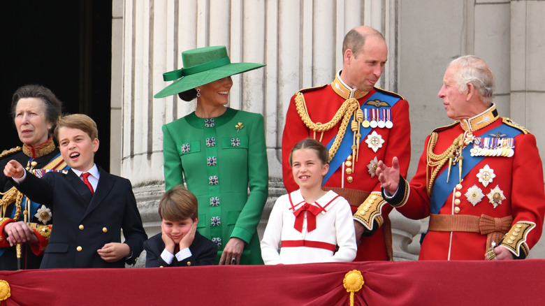 Royal family on balcony for Trooping the Colour