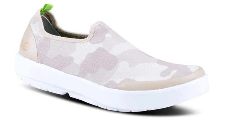 Camouflage print slip-on sneaker 