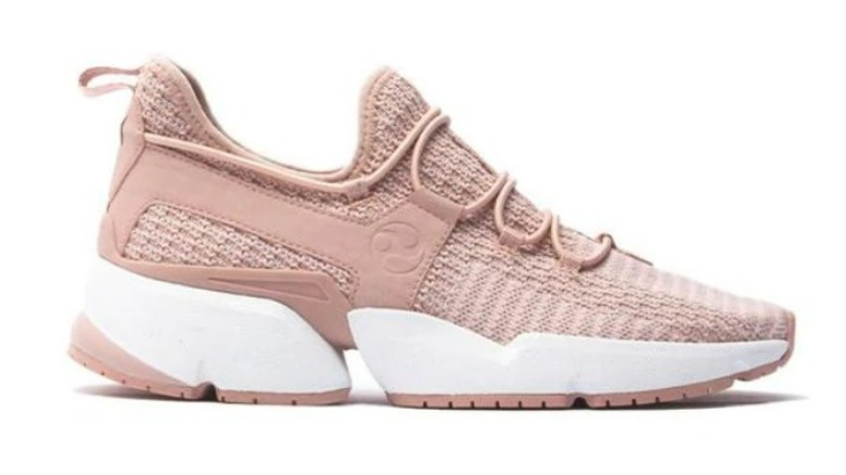 Pale pink no-tie sneaker