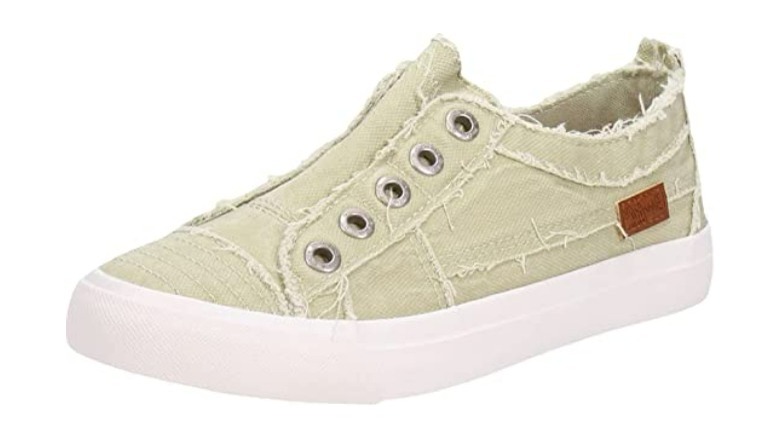 Raw edge low-top sneakers