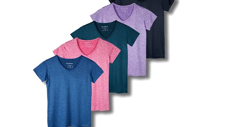 Colorful v-neck t-shirts