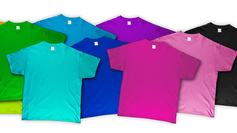 Colorful t-shirts