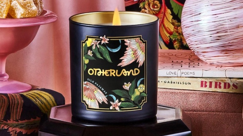 Otherland silk pajamas candle