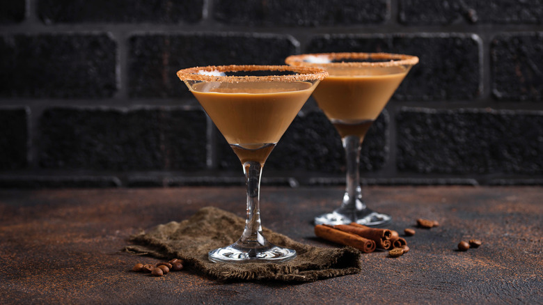 Two mocha martinis 